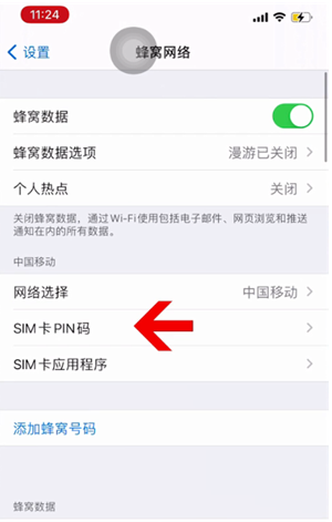 青神苹果14维修网分享如何给iPhone14的SIM卡设置密码 