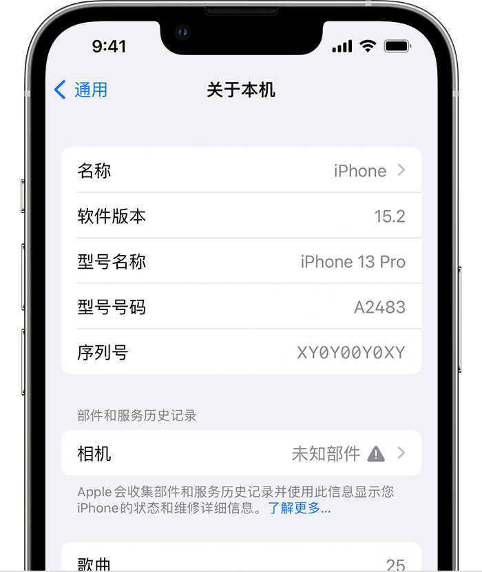 青神苹果维修分享iPhone 出现提示相机“未知部件”是什么原因？ 